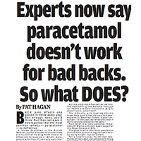  Experts now say paracetamol doesn't work for bad backs. So what DOES?