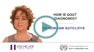 How is gout diagnosed?