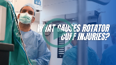 What causes rotator cuff injuries?