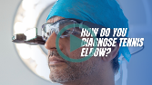 How do you diagnose tennis elbow?