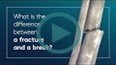 What is the difference between a fracture and a break?