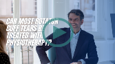 Can most rotator cuff tears be treated with physiotherapy?